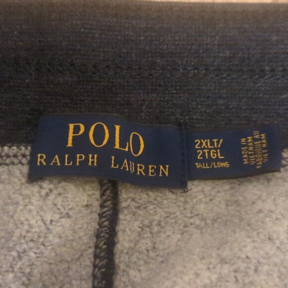 Polo Ralph Lauren Mens 2XLT Dark Heather Gray Sweatpants Joggers Pony Logo - Picture 3 of 8